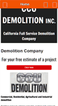 Mobile Screenshot of ccudemolition.com