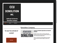 Tablet Screenshot of ccudemolition.com